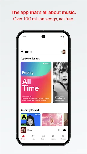 لقطة شاشة 1 لتطبيق Apple Music