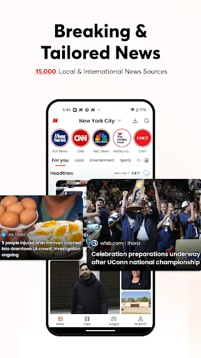 لقطة شاشة 1 لتطبيق Opera News: breaking & local