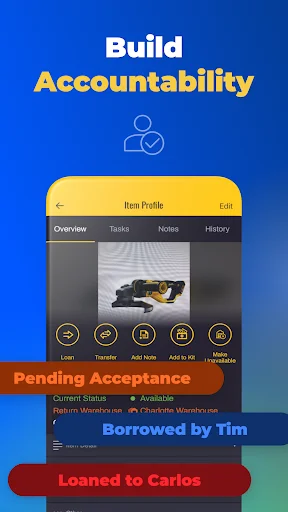 لقطة شاشة 3 لتطبيق ShareMyToolbox - Tool Tracking