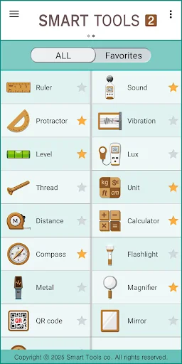 لقطة شاشة 2 لتطبيق Smart Tools 2