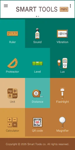 لقطة شاشة 1 لتطبيق Smart Tools mini