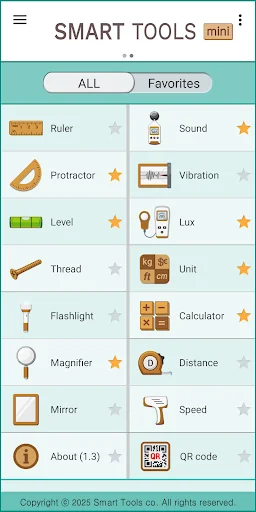 لقطة شاشة 2 لتطبيق Smart Tools mini