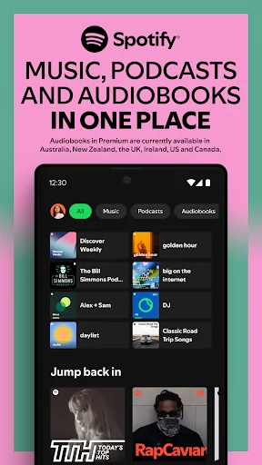 لقطة شاشة 1 لتطبيق Spotify: Music and Podcasts