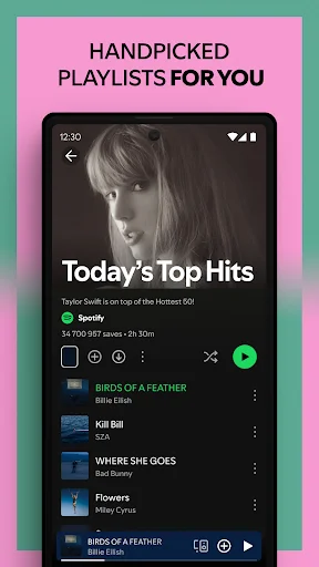 لقطة شاشة 4 لتطبيق Spotify: Music and Podcasts