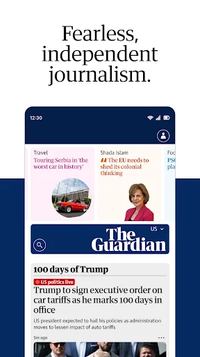 لقطة شاشة 1 لتطبيق The Guardian - US & World News