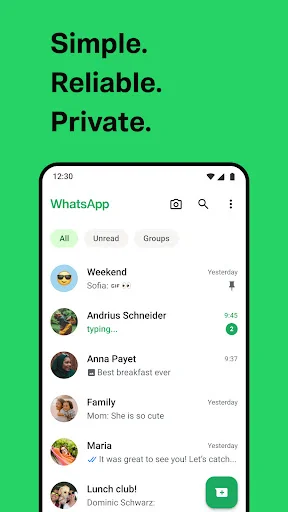 لقطة شاشة 1 لتطبيق WhatsApp Messenger