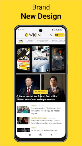 لقطة شاشة 1 لتطبيق WION: Breaking US & WORLD NEWS