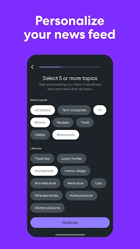 لقطة شاشة 4 لتطبيق Yahoo News: Daily News For You