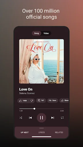 لقطة شاشة 1 لتطبيق YouTube Music