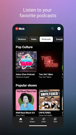 لقطة شاشة 4 لتطبيق YouTube Music